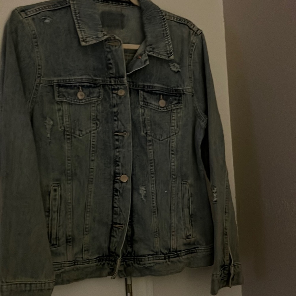 New white washed Jean jacket - 2xl